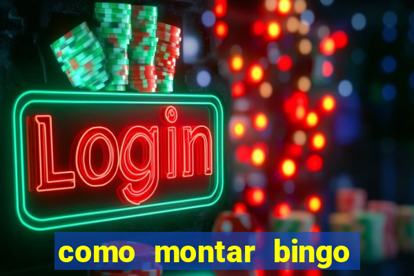 como montar bingo brinquedos toia